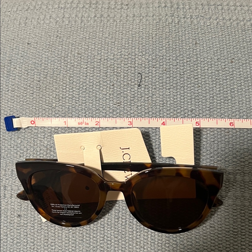 J. Crew Tortoiseshell Sunglasses - Brown Lenses - Picture 4 of 4